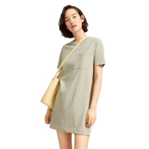 strapless open back dress The Flutter-Sleeve Dress in Stretch Linen main image 0